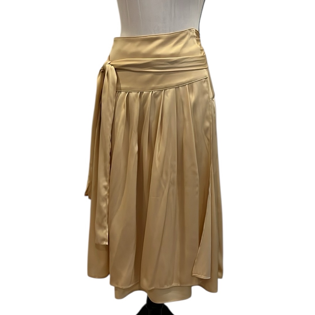 Nouvelle Palm Beach Golden Butter Silk Wrap Skirt One Size Fits Small Med Large